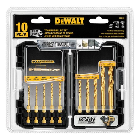 Dewalt Impact Drill Bit Set10Pc DD5160